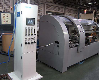 Nuestro sistema de revestimiento en polvo se ensambla en la planta de fabricación de Tailandia.